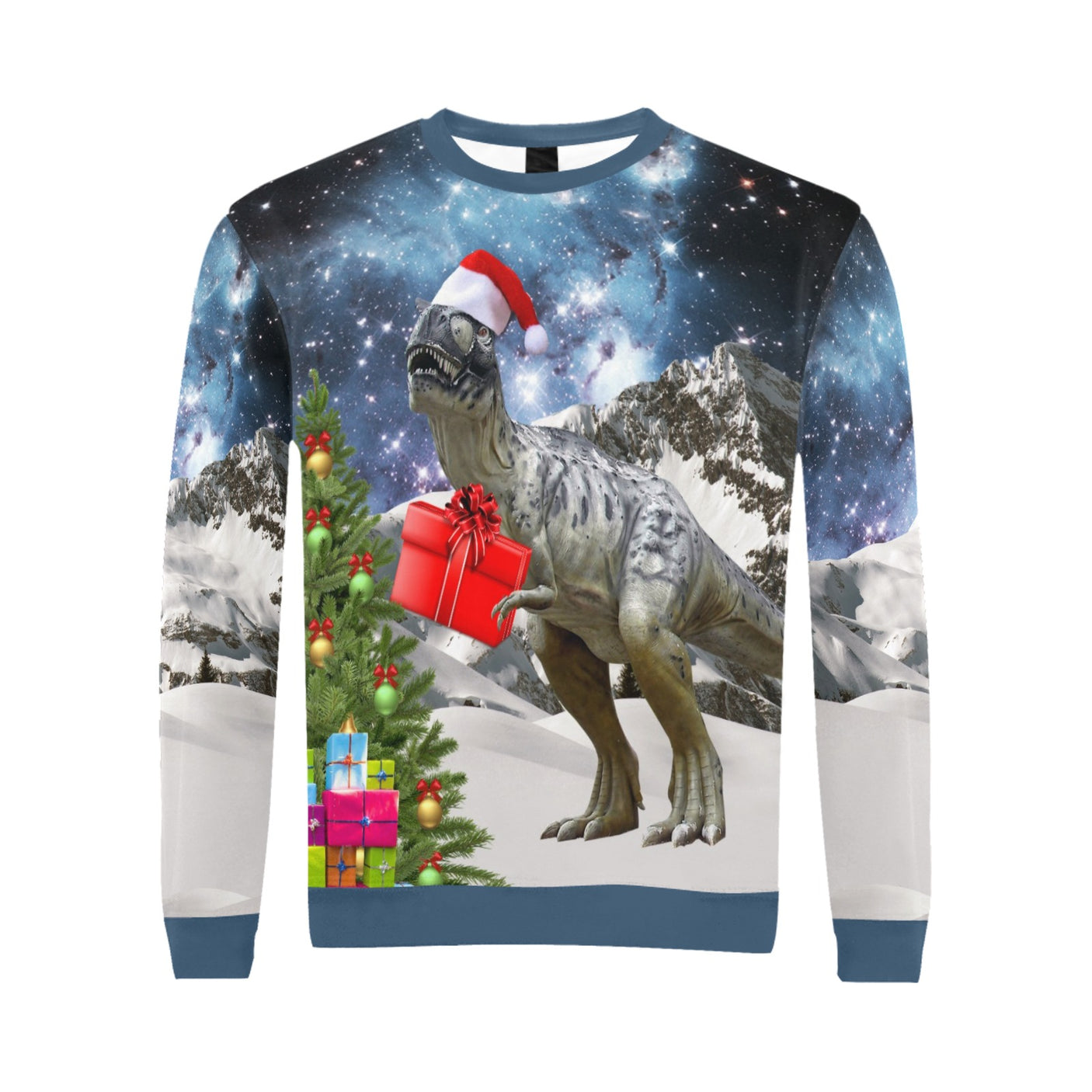 Santa Dinosaur Ugly Christmas Sweater