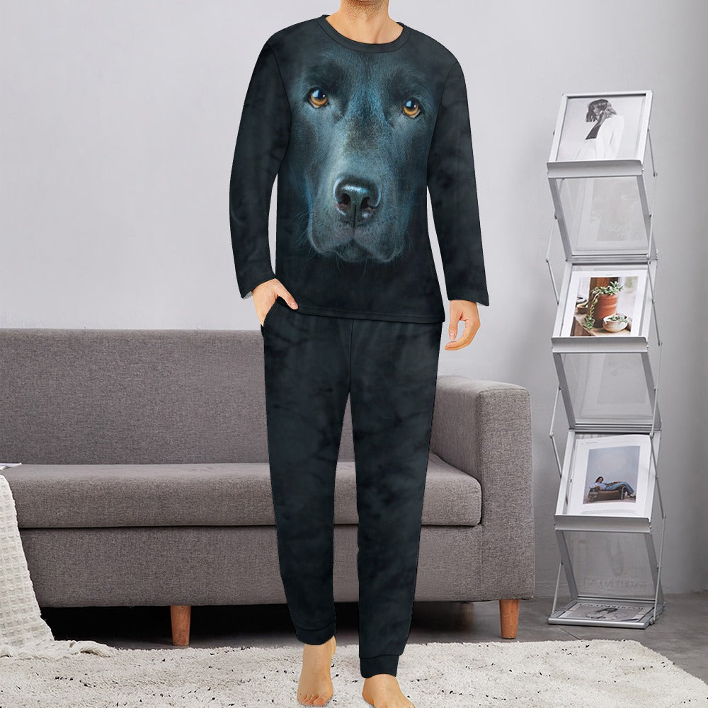 Black Labrador Face Pajamas