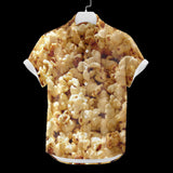 Popcorn Hawaiian Shirt | Button Up Down Shirt