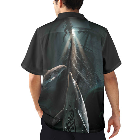 Dolphin Pirate Hawaiian Shirt