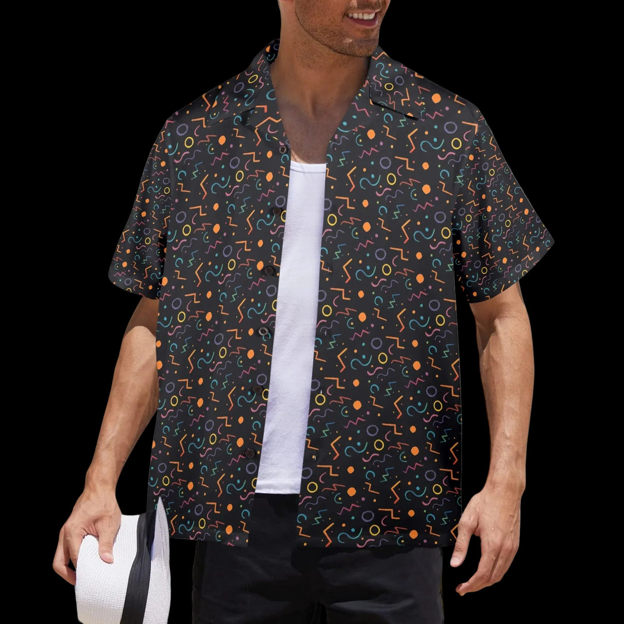 Arcade Carpet Hawaiian Shirt - Retro 80s Gamer Button-Up