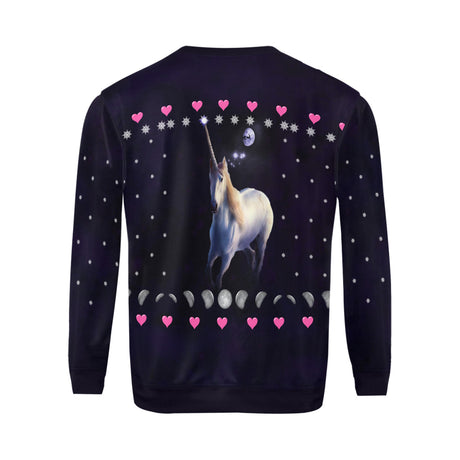 Unicorn Moon Ugly Christmas Sweater