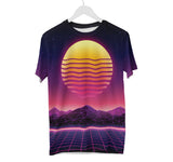 Synthwave Neon Sunset Shirt | AOP 3D Tee Shirts