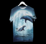 Moon Dolphin Retro AOP Shirt