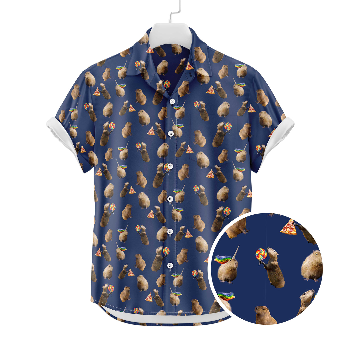 Chemise hawaïenne Capybara | Chemise boutonnée