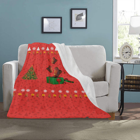 Christmas Chicken Wing Throw Blanket