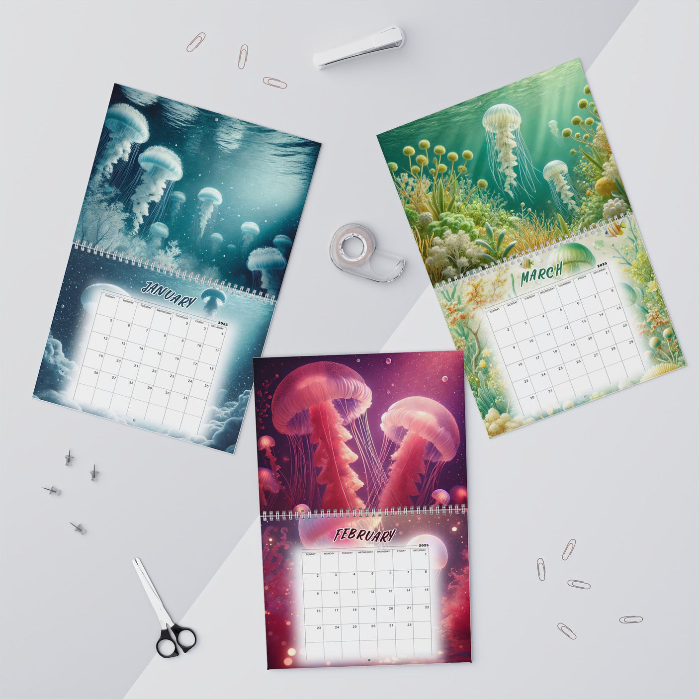 Jellyfish Calendar 2025