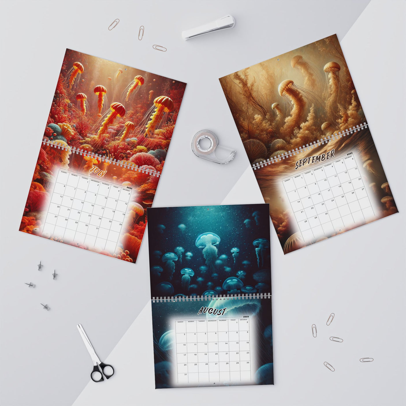 Jellyfish Calendar 2025