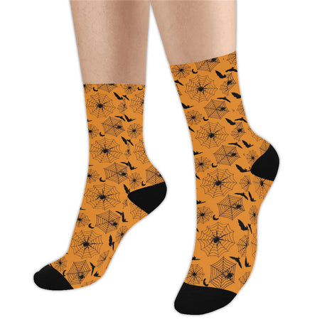 Bat Spider Halloween Socks