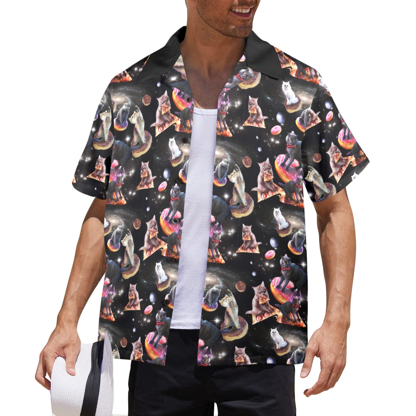Space Cat Hawaiian Shirt