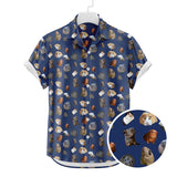 Meerschweinchen Hawaiihemd | Button Up Down Hemd