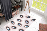 Gothic Blue Eyes Halloween Doormat