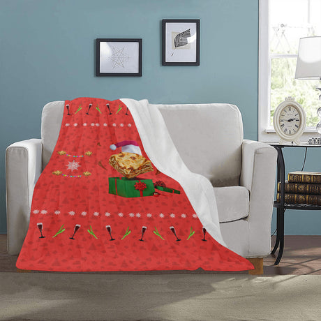 Christmas Lasagna Throw Blanket