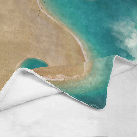 Yin Yang Beach Throw Blanket