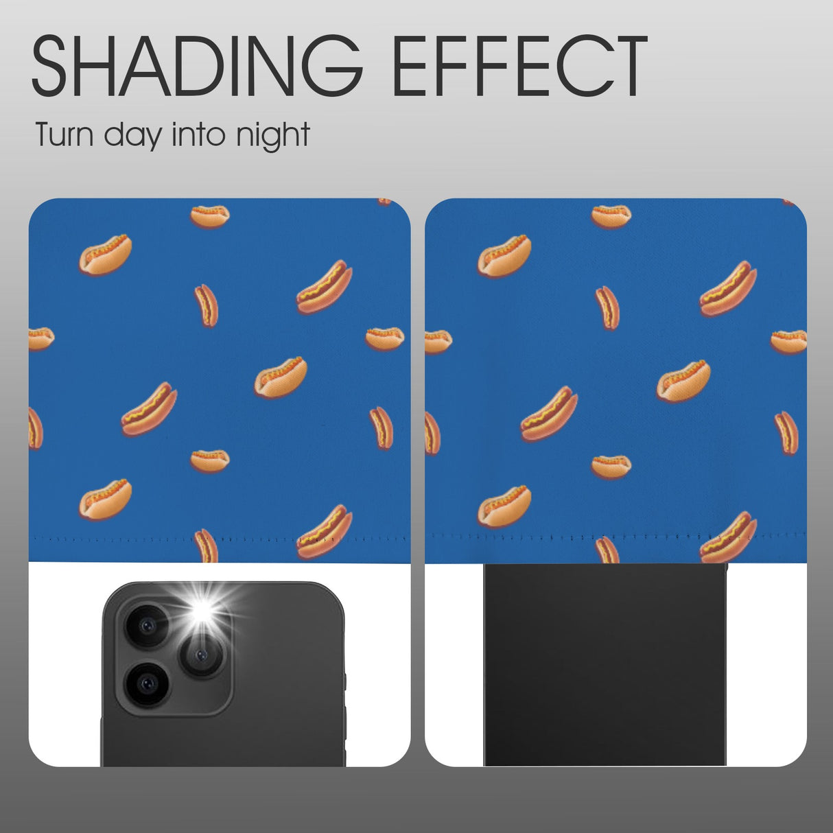 Hot Dog Pattern Curtains – Funny Food Grommet Set, 52 x 84 in