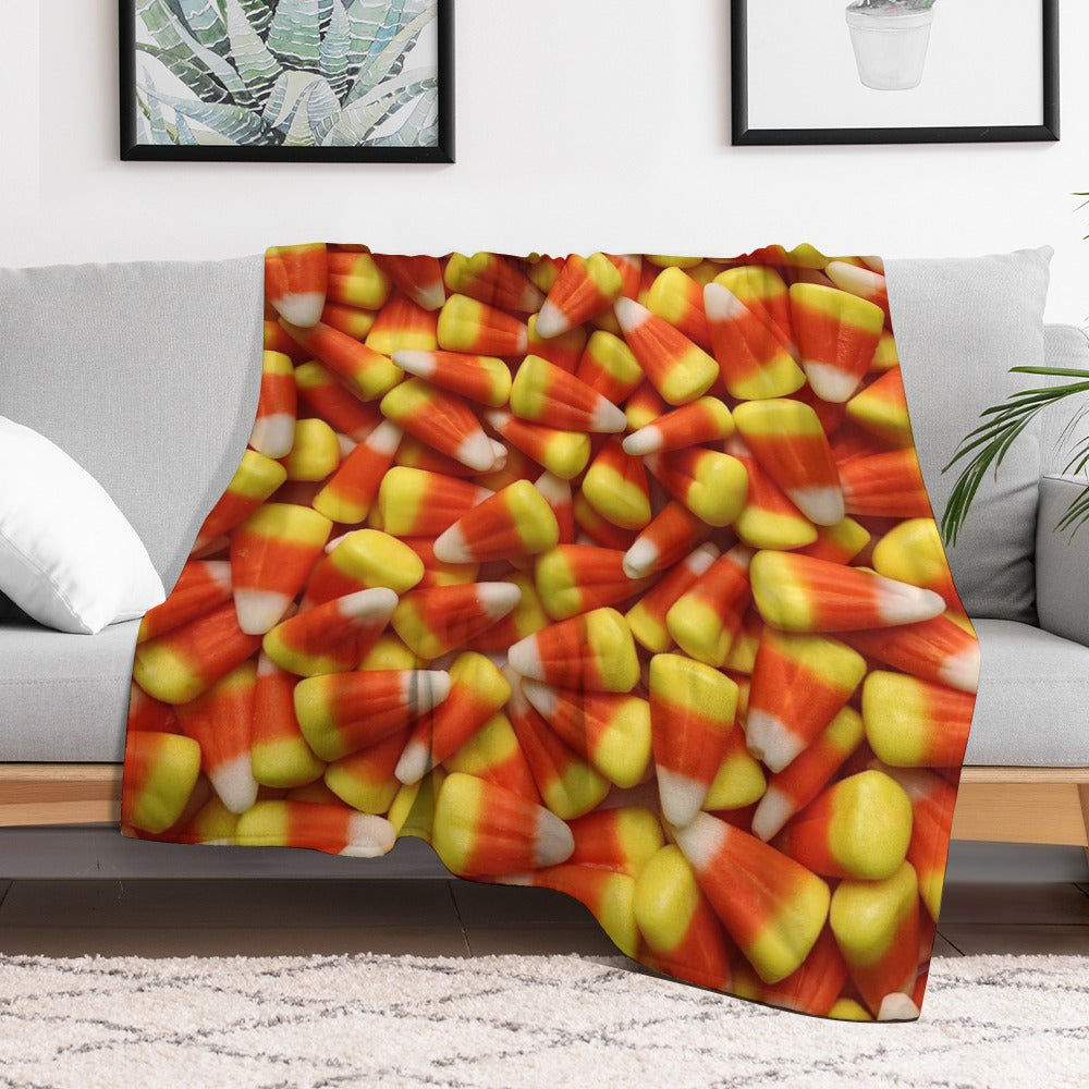 Candy Corn Throw Blanket