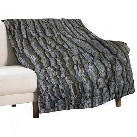 Tree Bark Throw Blanket