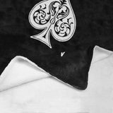 Ace of Spades Card Throw Blanket