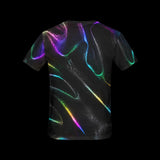 Florescent Black Rainbow Costume Shirt for Women
