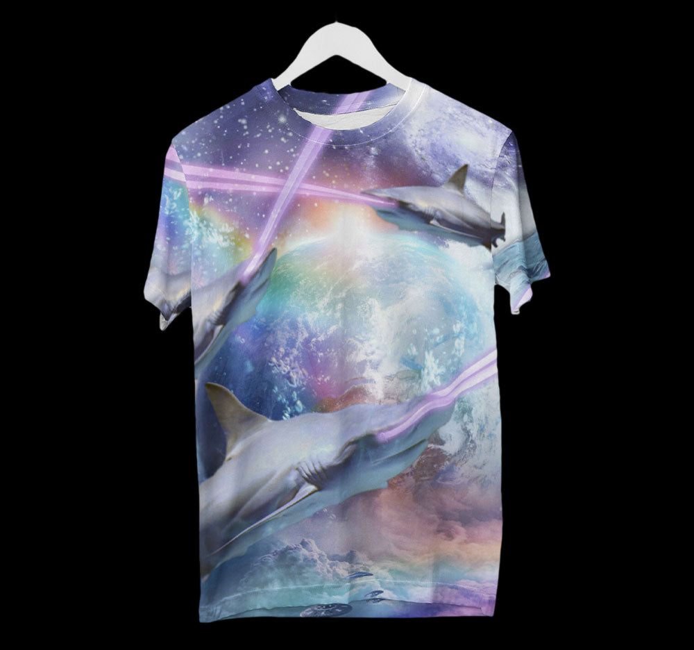 Laser Shark Shirt | AOP 3D Tee Shirts