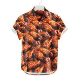 Chemise hawaïenne d’aile de poulet | Chemise boutonnée