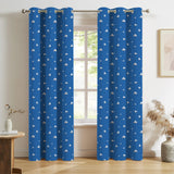 Cloud Window Curtains – Blue Sky Grommet Set, 52 x 84 in