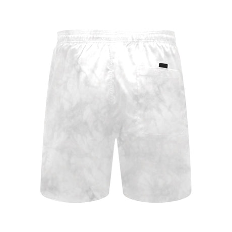 White Kitten Face Swim Trunks | Men's Swimming Beach Shorts