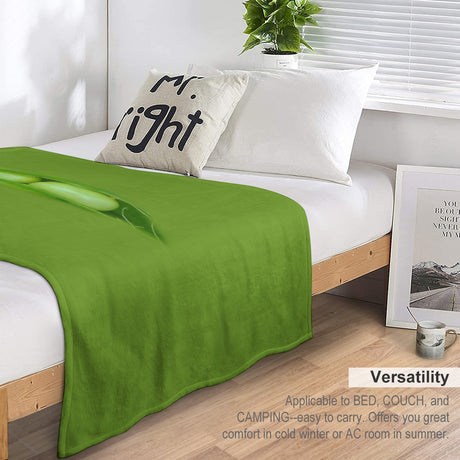 Pea Pod Throw Blanket – Funny Vegetable Food Gift