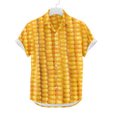 Chemise hawaïenne en épi de maïs | Chemise boutonnée