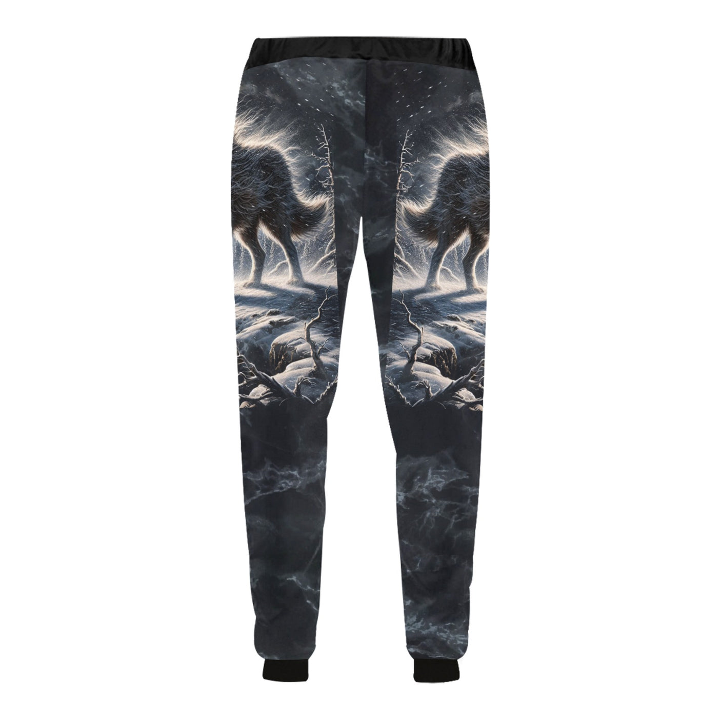 Snowy Wolf Joggers