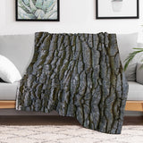 Tree Bark Throw Blanket