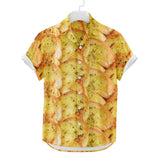 Garlic Bread Hawaiian Shirt | Button Up Down Shirt