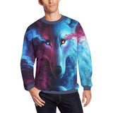 JoJoesArt Light Dark Wolf Sweater