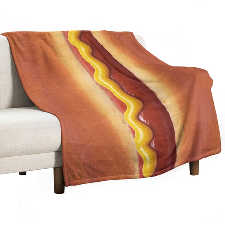 Hot Dog Throw Blanket