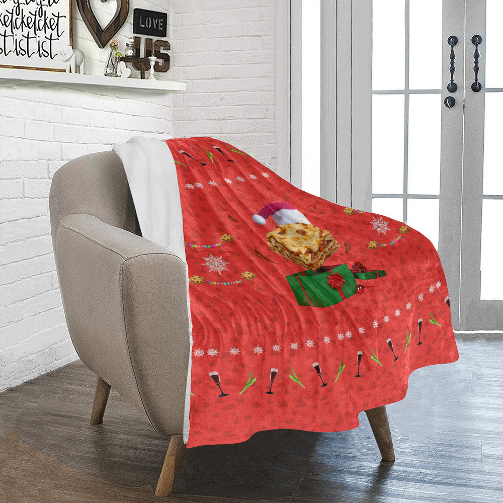 Christmas Lasagna Throw Blanket