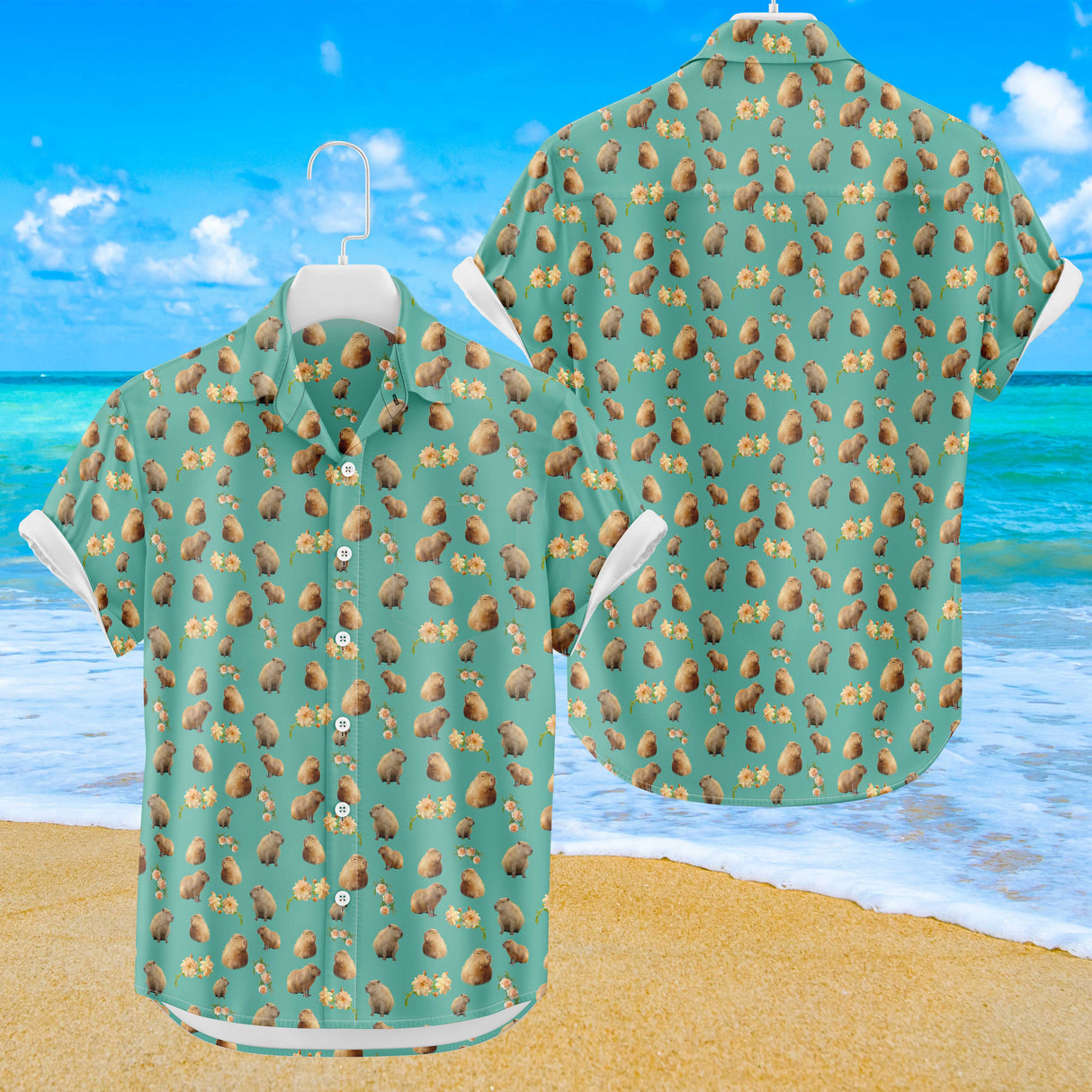 Capybara Hawaiian Shirt | Button Up Down Shirt