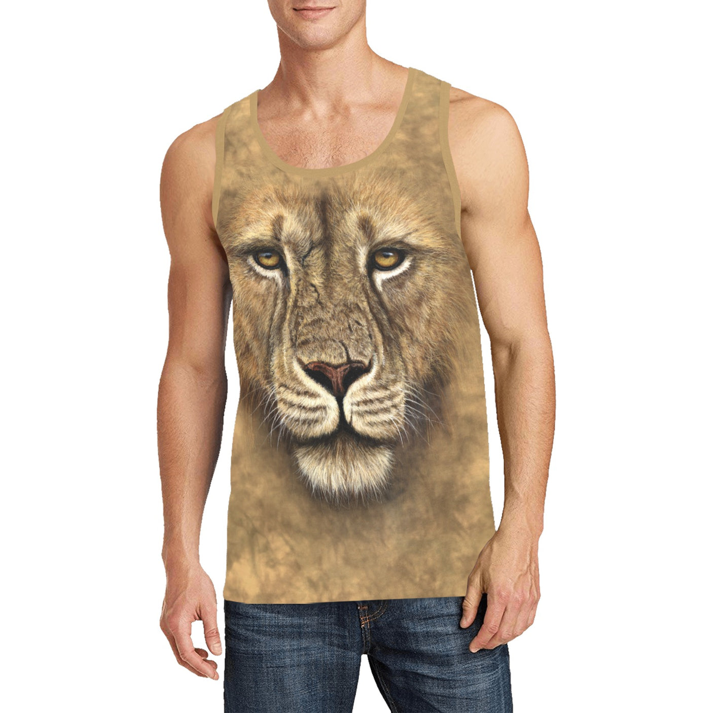 Lion Face Tank Top