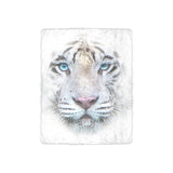 White Lion Face Throw Blanket