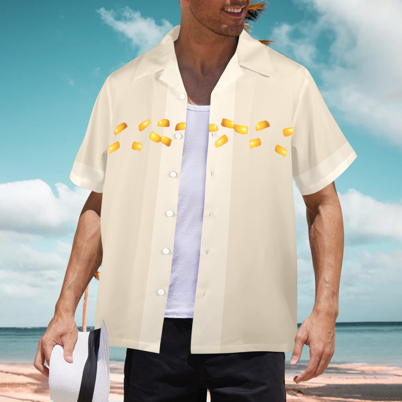 Corn Cob Hawaiian Shirt | Button Up Down Shirt