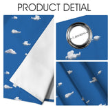Cloud Window Curtains – Blue Sky Grommet Set, 52 x 84 in