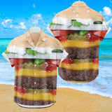 Chemise hawaïenne Burger | Chemise boutonnée