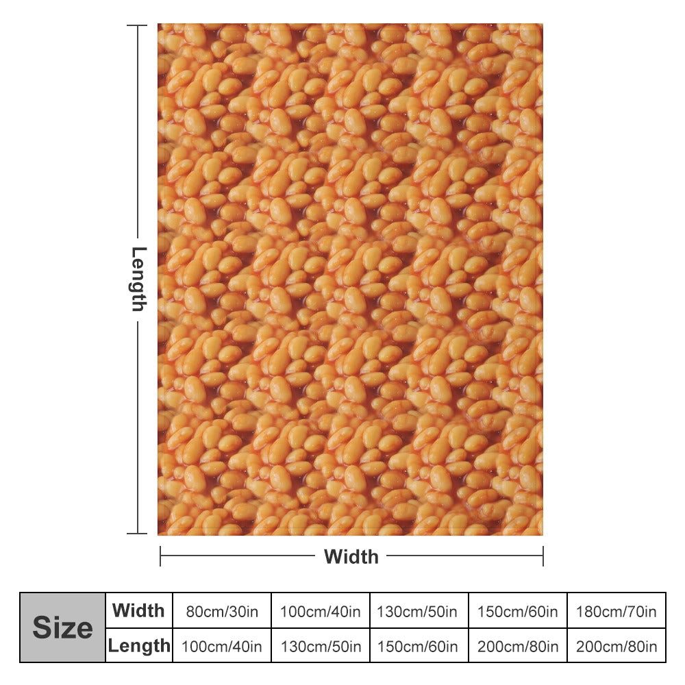 Baked Beans Throw Blanket