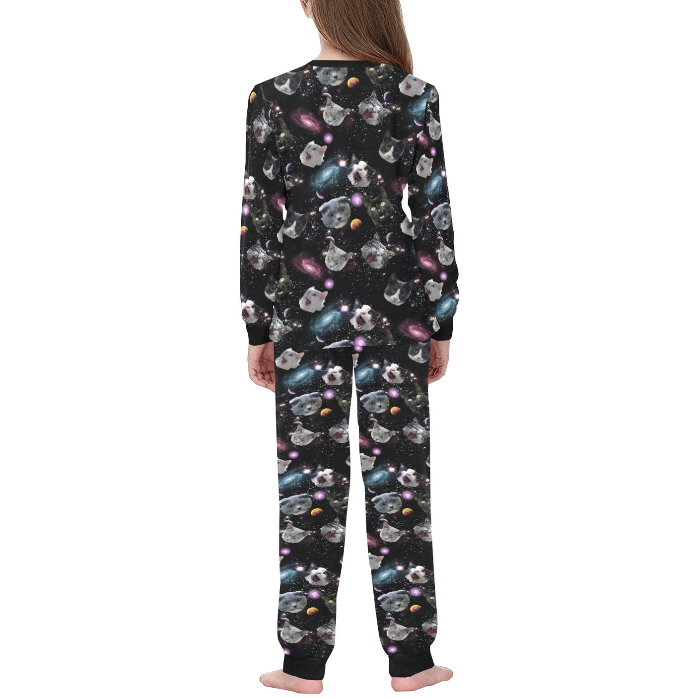 Galaxy Cat Pajamas for Kids