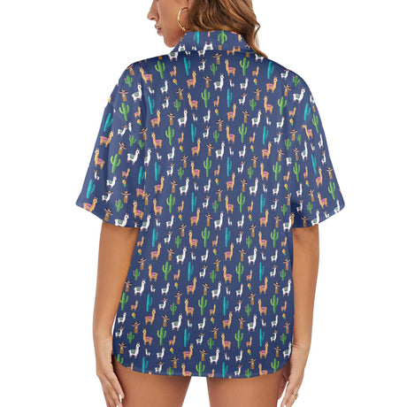 Llama Women's Hawaiian Shirt