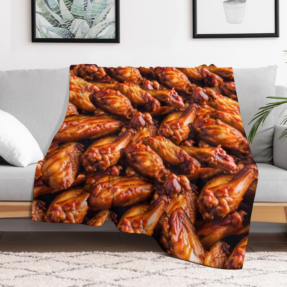 Chicken Wing Throw Blanket