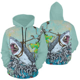 David Lozeau Great White Wave Hoodie