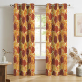 Pepperoni Pizza Curtains – Funny Food Grommet Set, 52 x 84 in