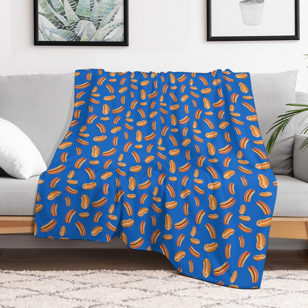 Hot Dog Throw Blanket