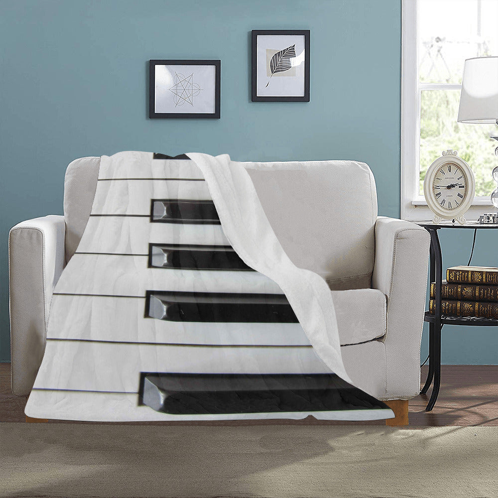 Piano Keys Throw Blanket