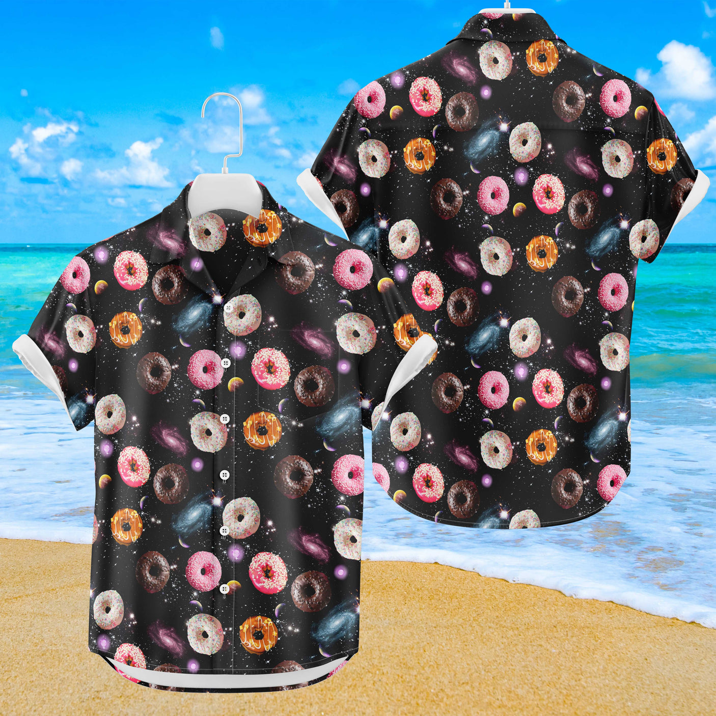 Galaxy Donut Hawaiihemd | Button Up Down Hemd